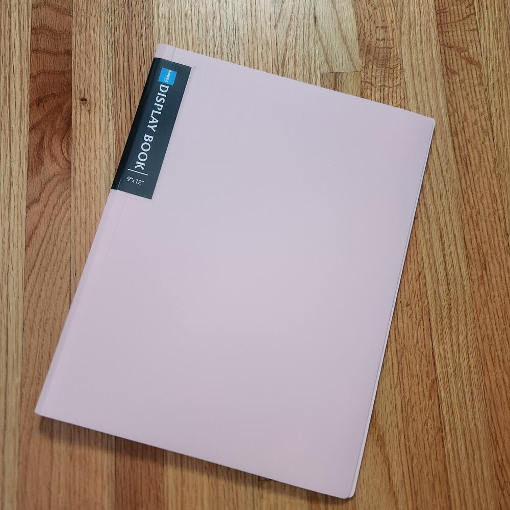 New Art Display Book Pink Cover‎ 9x12